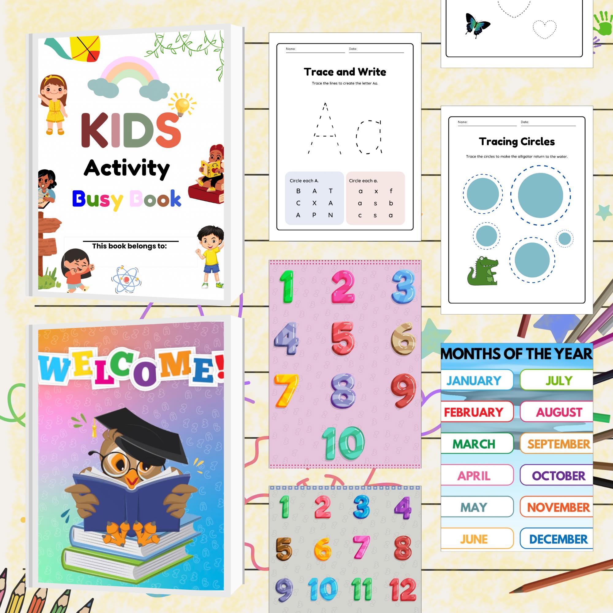 Busy book sample page